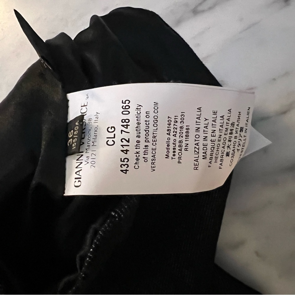 Versace 2018 Fall Buckle Denim Corset Tube Top - Picture 5 of 7